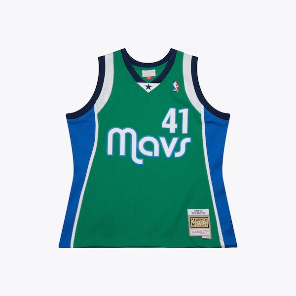 Dirk Nowitzki Dallas Mavericks 2004-05 Green Swingman Jersey