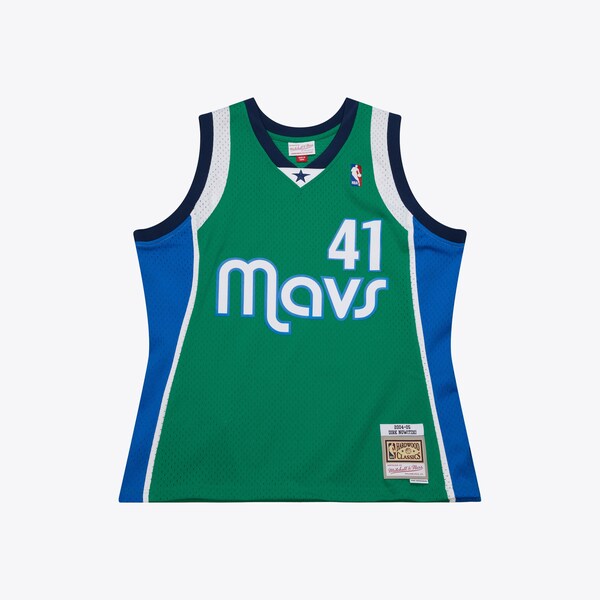 Dirk Nowitzki Dallas Mavericks 2004-05 Green Swingman Jersey