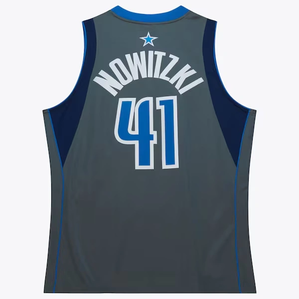 Dirk Nowitzki Dallas Mavericks 2003-04 Gray Authentic Jersey 3 Dirk Nowitzki Dallas Mavericks 2003-04 Gray Authentic Jersey
