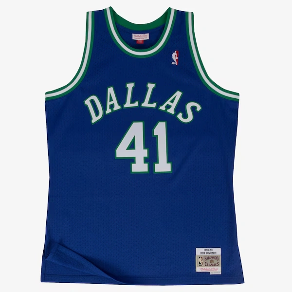 Dirk Nowitzki Dallas Mavericks 1998-99 Blue Swingman Player Jersey