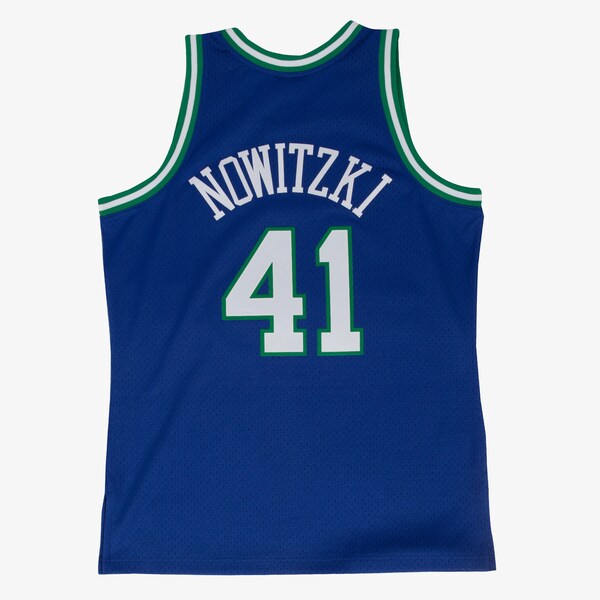 Dirk Nowitzki Dallas Mavericks 1998-99 Blue Swingman Player Jersey 3 Dirk Nowitzki Dallas Mavericks 1998-99 Blue Swingman Player Jersey