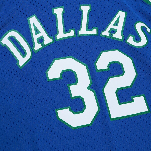 Jamal Mashburn Dallas Mavericks 1993-94 Blue Swingman Jersey 4 Jamal Mashburn Dallas Mavericks 1993-94 Blue Swingman Jersey