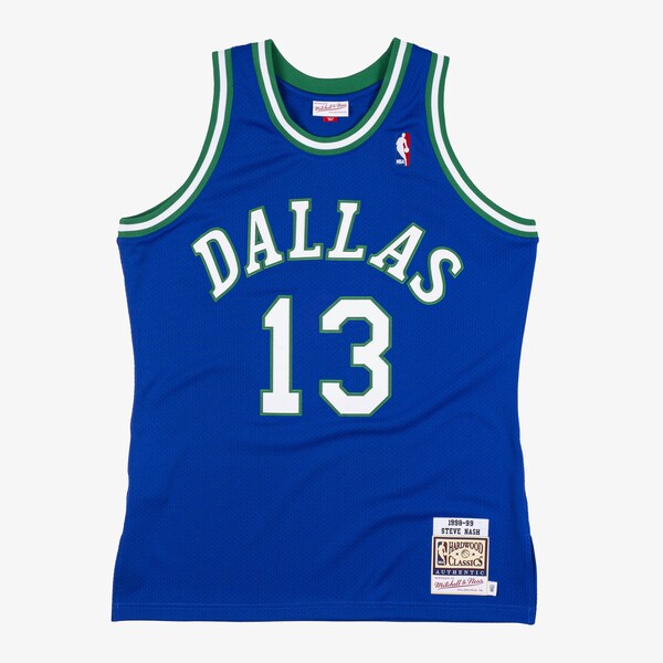 Steve Nash Dallas Mavericks 1998-99 Blue Swingman Player Jersey