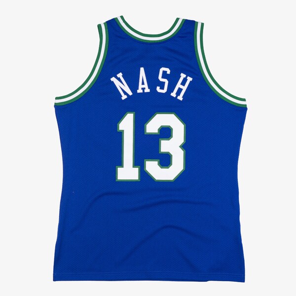 Steve Nash Dallas Mavericks 1998-99 Blue Swingman Player Jersey 3 Steve Nash Dallas Mavericks 1998-99 Blue Swingman Player Jersey