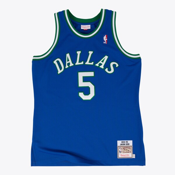 Jason Kidd Dallas Mavericks 1994-95 Blue Authentic Jersey