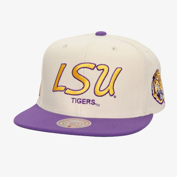 LSU Tigers Cream Just Don Snapback Hat