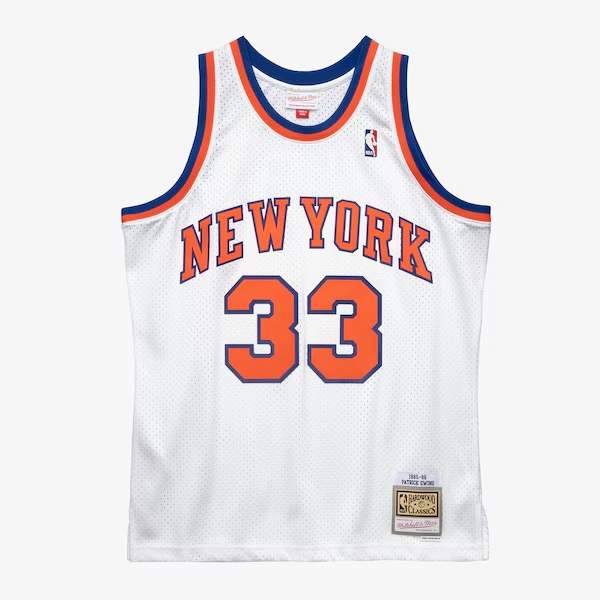 Patrick Ewing New York Knicks 1985-86 White Swingman Player Jersey
