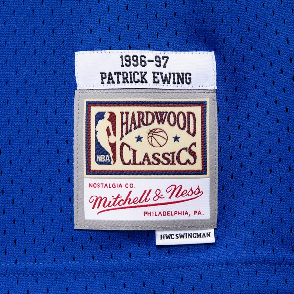 Men's Patrick Ewing Blue New York Knicks 1996/97 Hardwood Classics Swingman Player Jersey