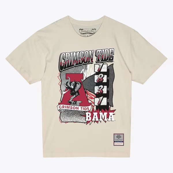 Alabama Crimson Tide Cream Retro Logo T-Shirt