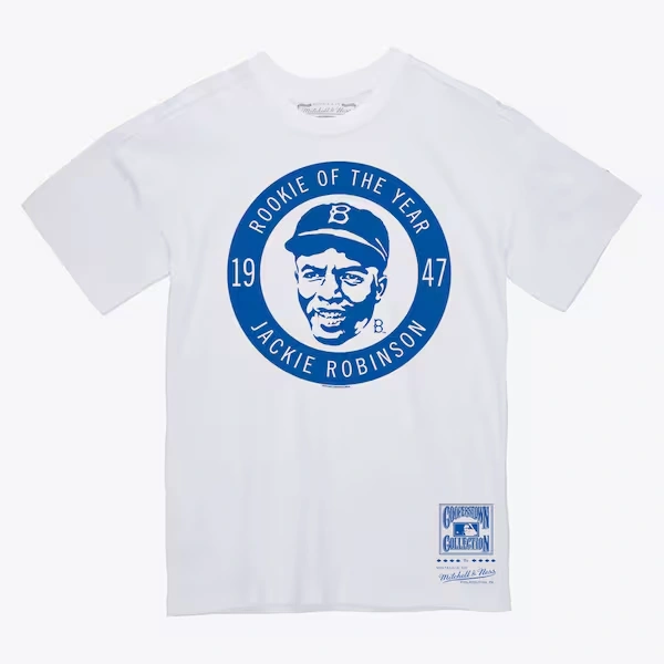 Jackie Robinson Los Angeles Dodgers White Rookie T-Shirt