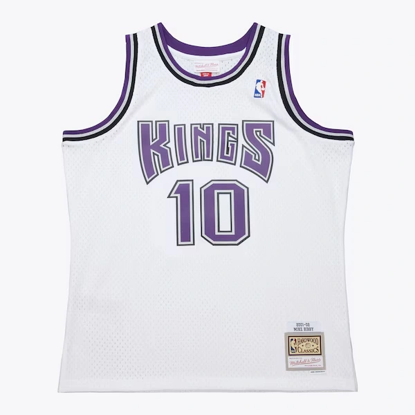 Mike Bibby Sacramento Kings 2001-02 White Swingman Jersey
