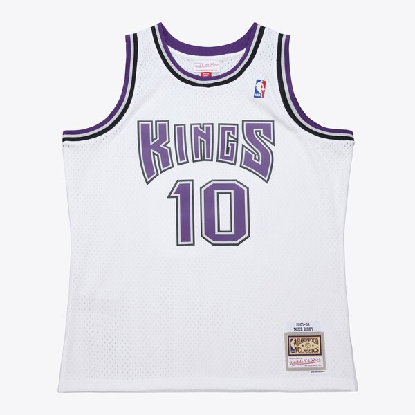 Mike Bibby Sacramento Kings 2001-02 White Swingman Jersey