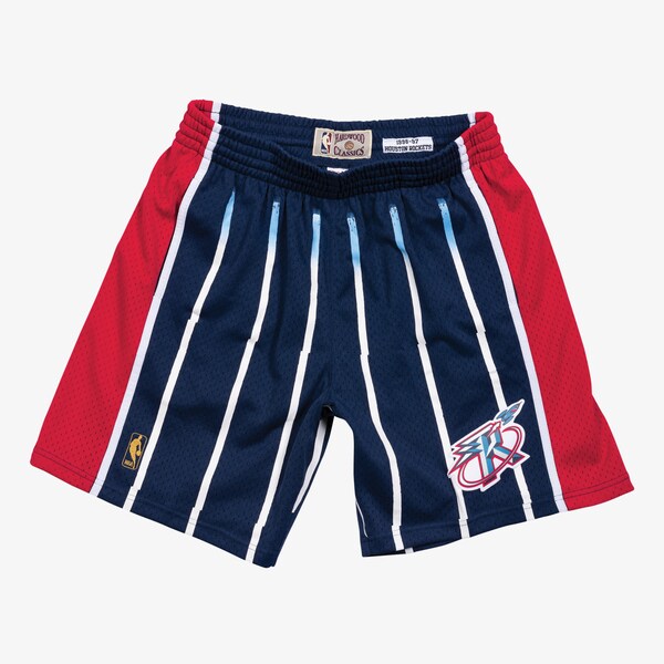Houston Rockets 1996-97 Navy Road Swingman Shorts