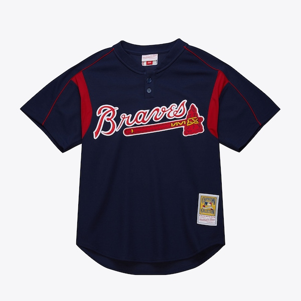 Chipper Jones Atlanta Braves Navy 2003 Authentic Batting Practice Jersey