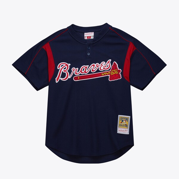 Chipper Jones Atlanta Braves Navy 2003 Authentic Batting Practice Jersey