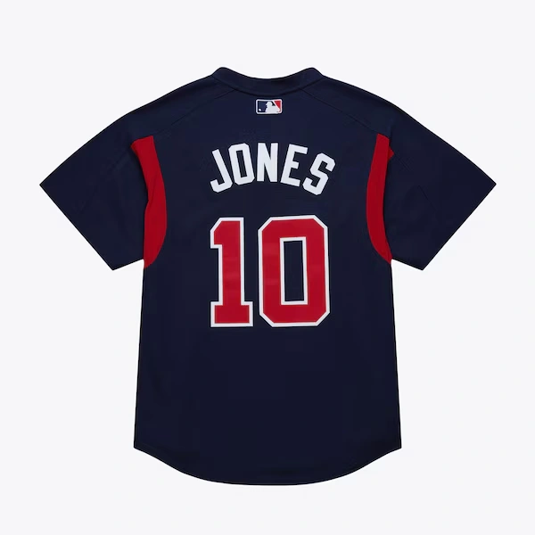 Chipper Jones Atlanta Braves Navy 2003 Authentic Batting Practice Jersey 3 Chipper Jones Atlanta Braves Navy 2003 Authentic Batting Practice Jersey