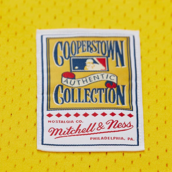 Men's Mark McGwire Athletics Gold 1990 Mesh Batting Practice Jersey 5 Men's Mark McGwire Athletics Gold 1990 Mesh Batting Practice Jersey