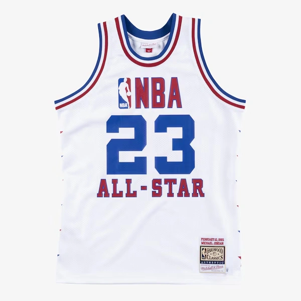 Michael Jordan 1985 NBA All-Star Game White Authentic Jersey
