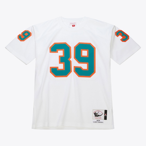 Larry Csonka Miami Dolphins 1972 White Authentic Jersey