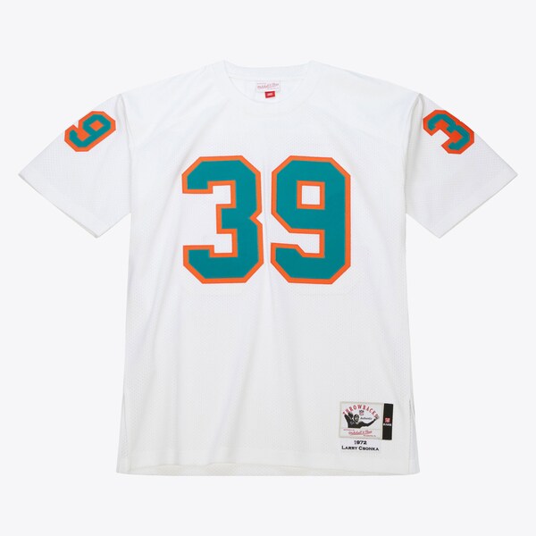 Larry Csonka Miami Dolphins 1972 White Authentic Jersey