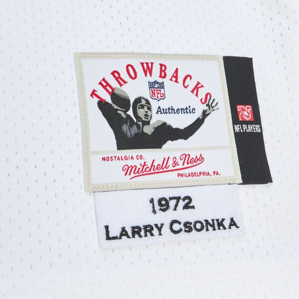 Larry Csonka Miami Dolphins 1972 White Authentic Jersey 5 Larry Csonka Miami Dolphins 1972 White Authentic Jersey