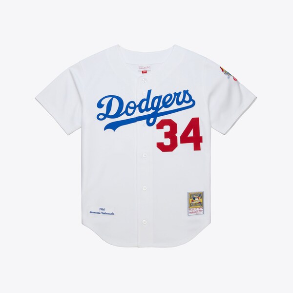 Fernando Valenzuela Los Angeles Dodgers 1990 White Authentic Jersey