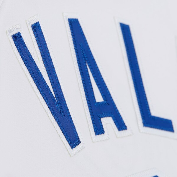 Fernando Valenzuela Los Angeles Dodgers 1990 White Authentic Jersey 8 Fernando Valenzuela Los Angeles Dodgers 1990 White Authentic Jersey