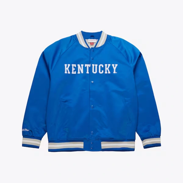 Kentucky Wildcats Royal Satin Raglan Full-Snap Jacket
