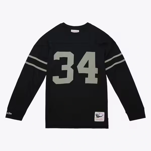 Bo Jackson Los Angeles Raiders Black Gridiron Classics Retired Player Name & Number Long Sleeve T-Shirt