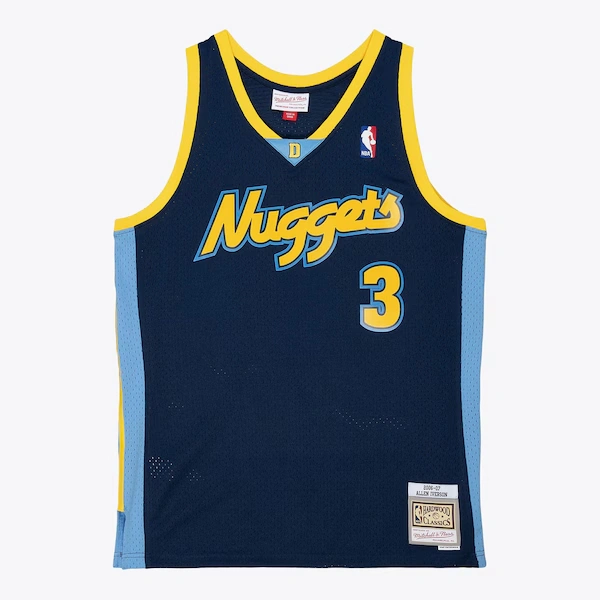 Allen Iverson Denver Nuggets 2006-07 Navy Swingman Player Jersey