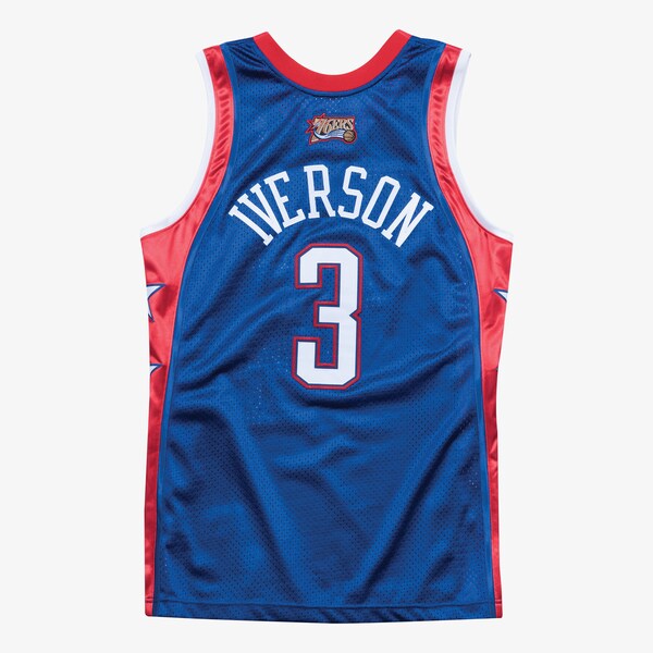 Allen Iverson 2004 NBA All-Star Game Royal Authentic Jersey 3 Allen Iverson 2004 NBA All-Star Game Royal Authentic Jersey