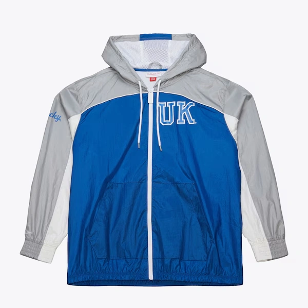 Kentucky Wildcats Royal Vintage Logo Big Shot Premium Windbreaker Full-Zip Jacket
