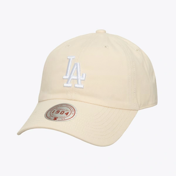 Los Angeles Dodgers Cream Fashion Basic Strapback Adjustable Hat