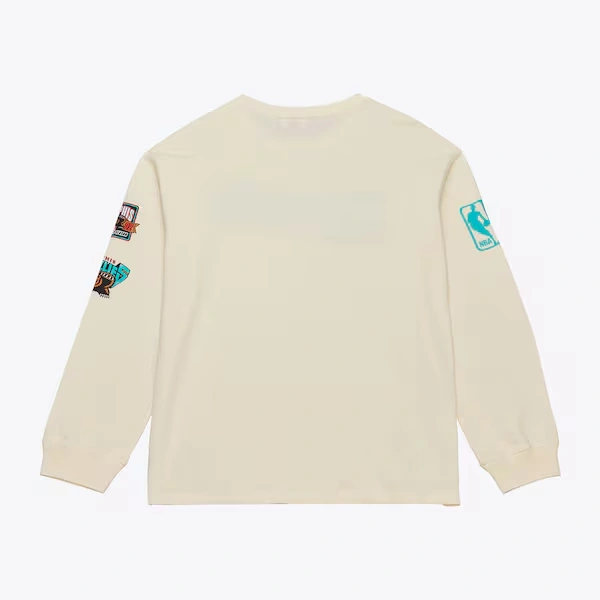 Memphis Grizzlies Cream Dusted Vintage Training Camp Long Sleeve T-Shirt