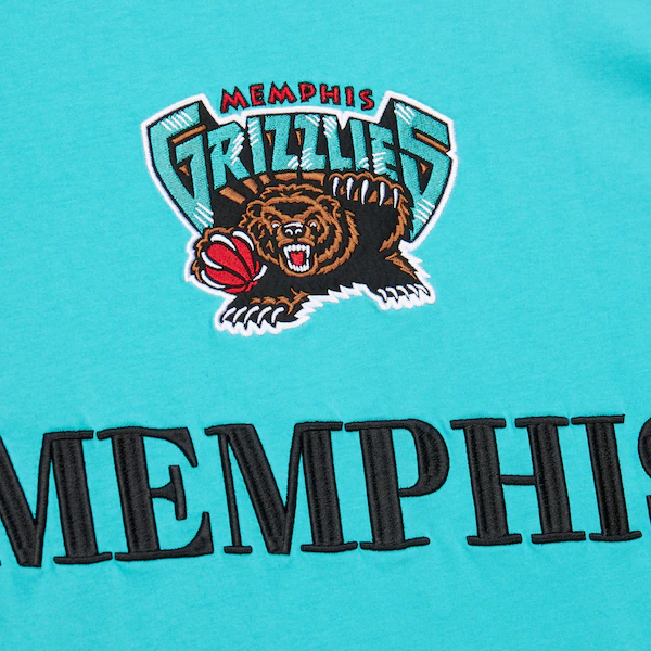 Memphis Grizzlies Turquoise Team OG 3.0 Vintage T-Shirt