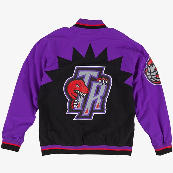 Men's  Purple Toronto Raptors 1995/96 Authentic Full-Snap Warmup Jacket