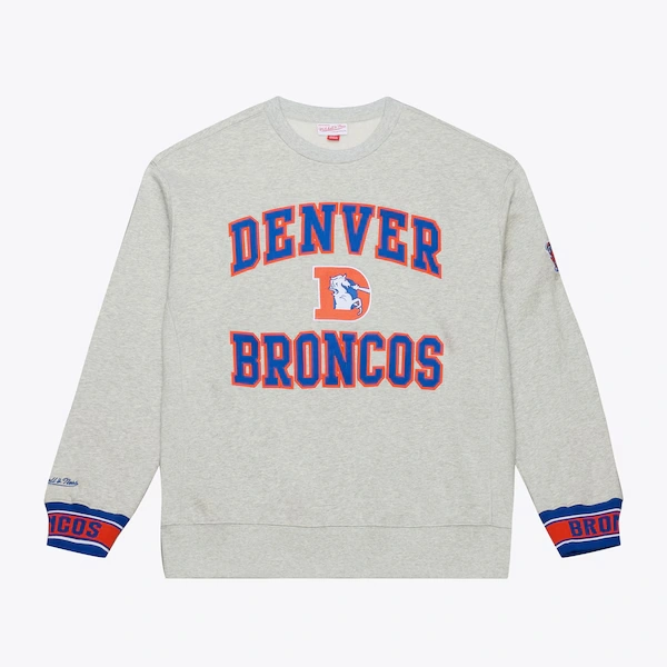 Denver Broncos Heather Gray Team Celebration Fleece Sweatshirt