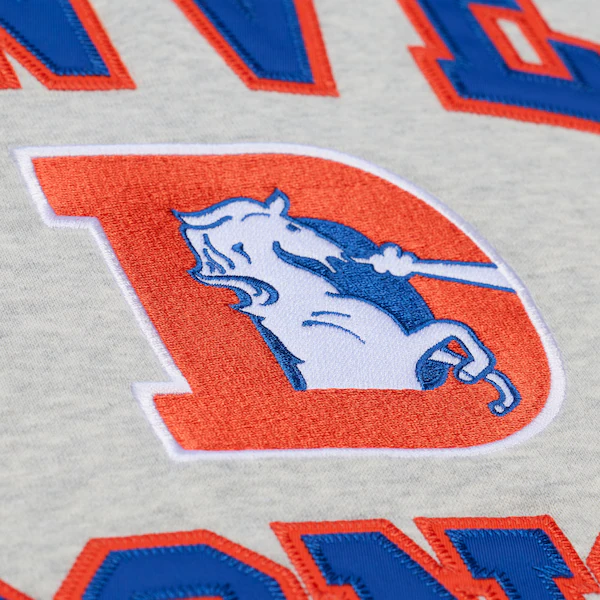 Denver Broncos Heather Gray Team Celebration Fleece Sweatshirt 6 Denver Broncos Heather Gray Team Celebration Fleece Sweatshirt