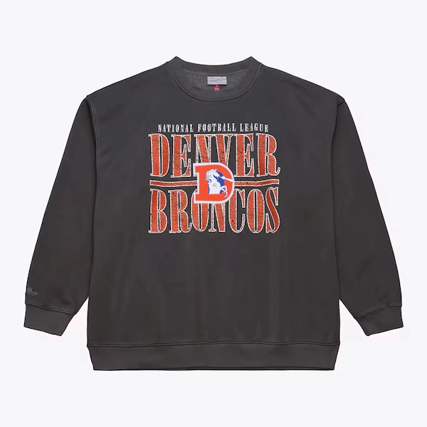 Denver Broncos Charcoal Downtown Fleece Sweatshirt