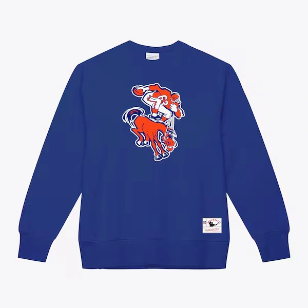 Denver Broncos Royal Team Basic Pullover Sweatshirt