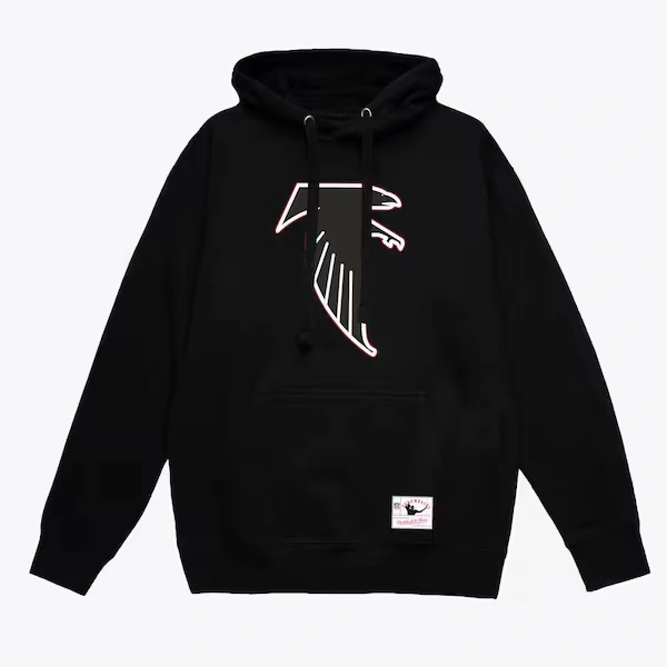 Atlanta Falcons Black Throwback Logo 2.0 Pullover Hoodie