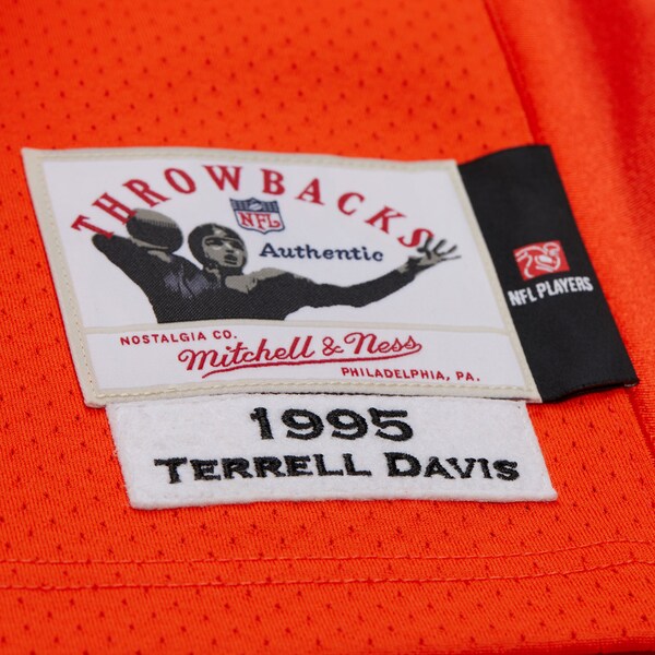 Terrell Davis Denver Broncos 1995 Orange Authentic Jersey 5 Terrell Davis Denver Broncos 1995 Orange Authentic Jersey