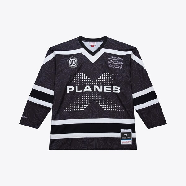 M&N x Paper Planes Black Year 10 Hockey Jersey