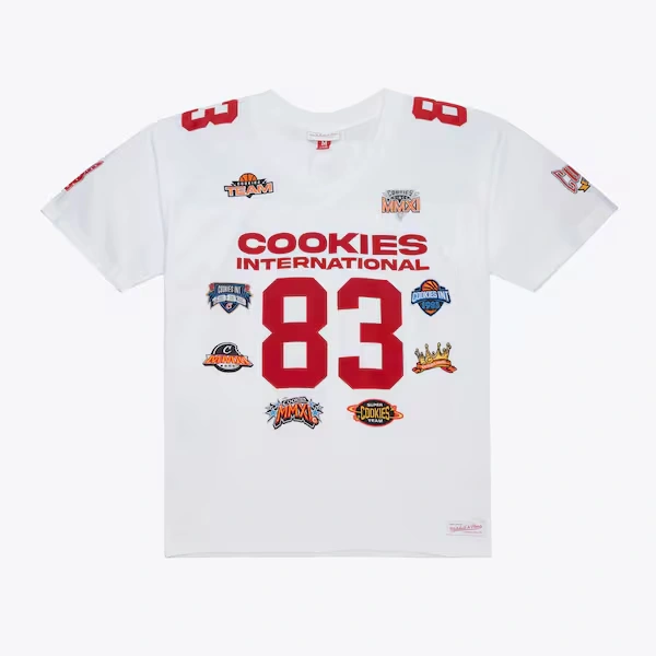 M&N x Cookies White Football Jersey