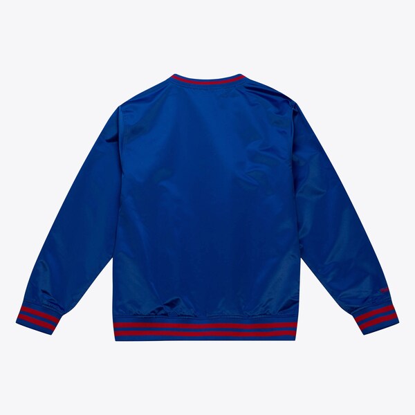 Atlanta Braves Royal Sideline V-Neck Satin Pullover Jacket 3 Atlanta Braves Royal Sideline V-Neck Satin Pullover Jacket