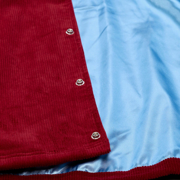 Philadelphia Phillies Burgundy Off the Bus Corduroy Coaches Full-Snap Jacket