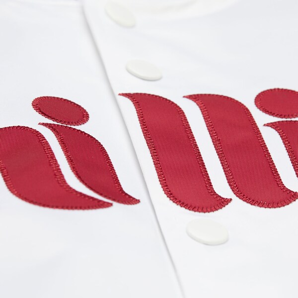 Philadelphia Phillies White Vintage Lightweight Satin Full-Snap Jacket