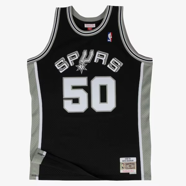 David Robinson San Antonio Spurs 1998-99 Black Swingman Player Jersey