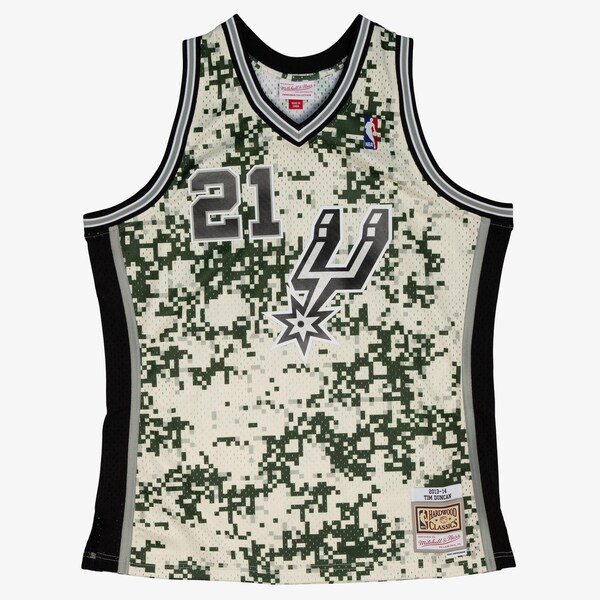 Tim Duncan San Antonio Spurs 2013-14 Camo Swingman Player Jersey