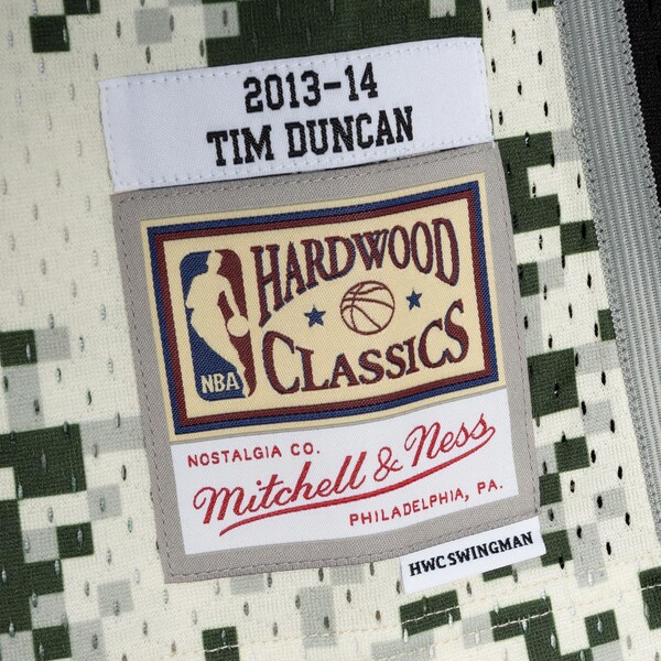 Tim Duncan San Antonio Spurs 2013-14 Camo Swingman Player Jersey